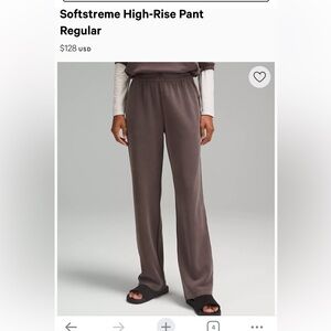 Lulu Lemon Softstreme High-rise pant in Espresso NWOT